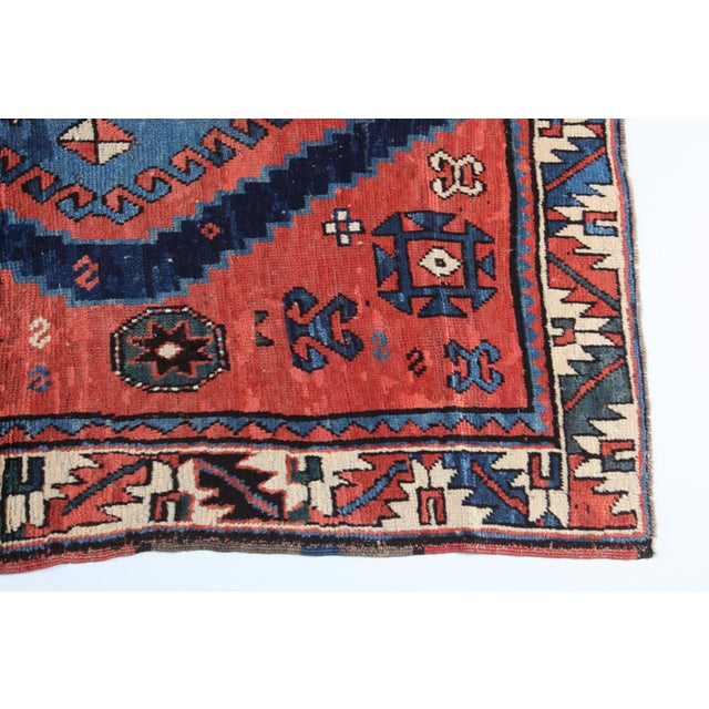 1910s Antique Tribal Caucasian Kazak Rug - 4' 6'' X 6' 6'' For Sale - Image 10 of 14