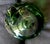 Signed 1968 Dominick Labino Emerald Green Luster Studio Art Glass Vase For Sale - Image 12 of 16