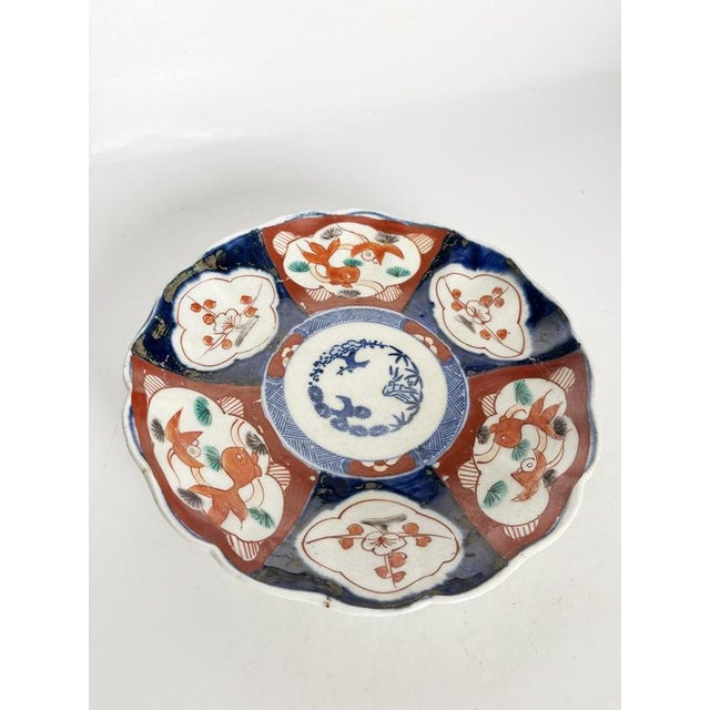 19th Century Japanese Plate and Bowl Set, Set of 2 For Sale - Image 6 of 17
