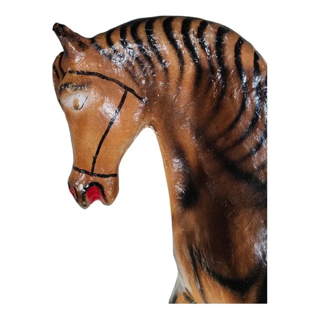Decorative Rocking Horse in Papier-Mâché, 1950s For Sale - Image 11 of 12