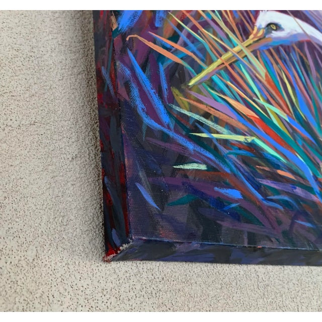 2000 - 2009 Contemporary “Great Egret” Oil Painting 2005 For Sale - Image 5 of 12