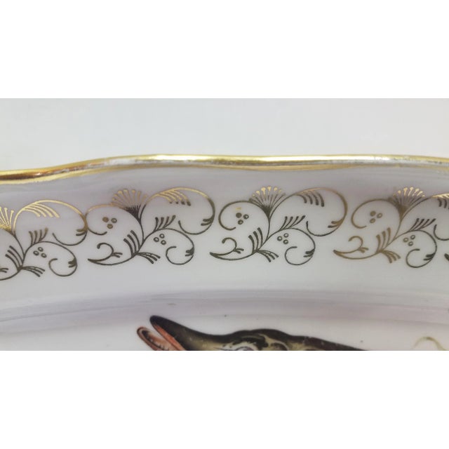 1960s French Hand-Painted Porcelain Fish Platter For Sale In New York - Image 6 of 10