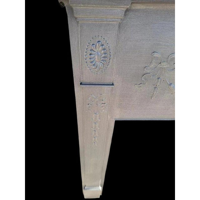 Gold Victorian Edwardian Cast Iron Fireplace Surround for Wood Burner For Sale - Image 8 of 15