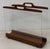 Mid-Century Modern Ernest Sohn Siamese Teak & Acrylic Magazine Holder C.1960 For Sale - Image 3 of 9