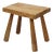 Brutalist Rustic Wood Milking Stool, 1950s For Sale