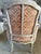 Louis XVI Style Distressed Cream Painted Bergere Chairs - A Pair For Sale In San Francisco - Image 6 of 12