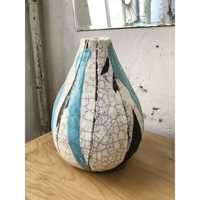 Cracked Earthenware Vase, 1950s For Sale - Image 17 of 17