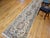 Fine Persian Tabriz Runner, Hand-Knotted Wool & Silk, Floral Medallion Pattern, Ivory & Pale Sage, 3x13 For Sale - Image 4 of 15