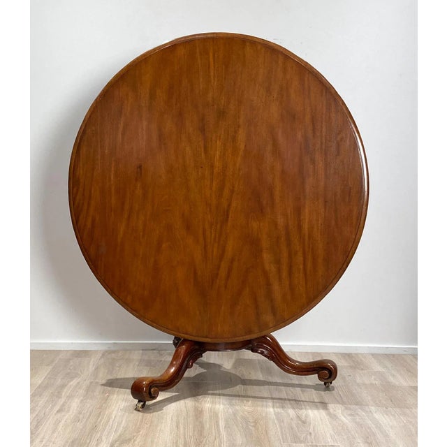 English Early 19th Century William IV Mahogany Center Table For Sale - Image 3 of 6