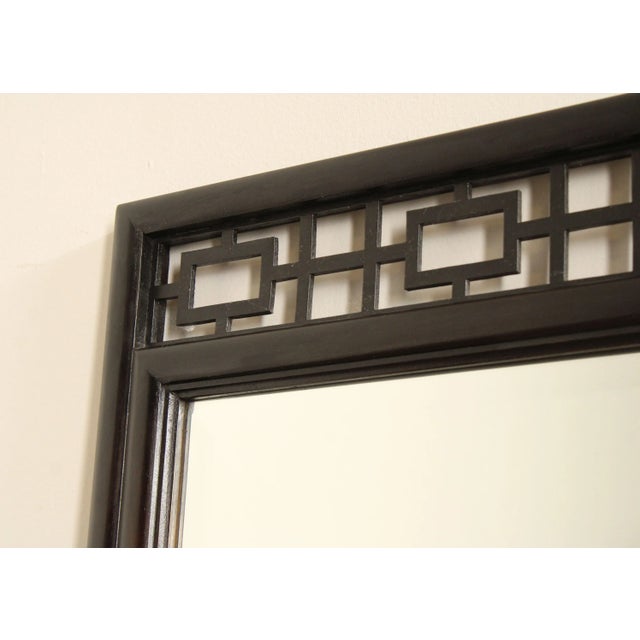 Vintage Pair Of Ebonized Asian Influenced Wall Mirrors For Sale - Image 9 of 12