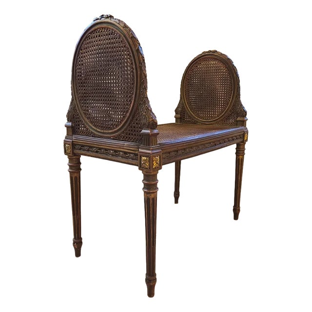 Louis XVI Style Recess Bench, 1890s For Sale