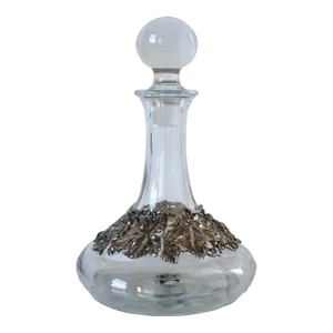 Vintage Arthur Court Grapes and Vines Glass Decanter