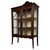 Antique English Inlaid Mahogany Display Cabinet For Sale - Image 6 of 12