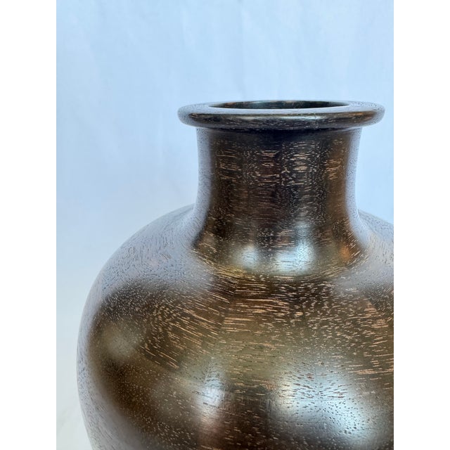 2020s "Korea" Walnut Vase For Sale - Image 5 of 9