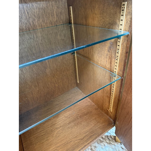 Wood Verre Églomisé Cabinet, Circa 1940's For Sale - Image 7 of 12
