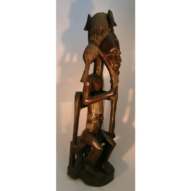 BAULE ART FROM IVORY COAST OF AFRICA. This " waka scran " literally " person of wood "a highly original sculpture would be...