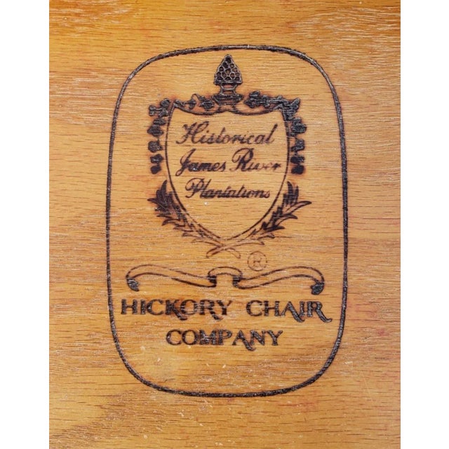Hickory Chair Chippendale Mahogany Banded Top Side Table With Queen Ann Legs For Sale - Image 12 of 13