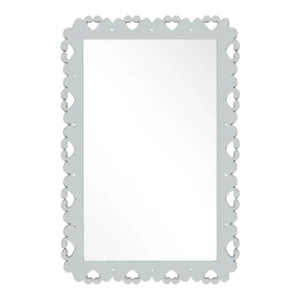 Fleur Home Garden District Satsuma Rectangle Mirror in Pelican Gray, 30x40