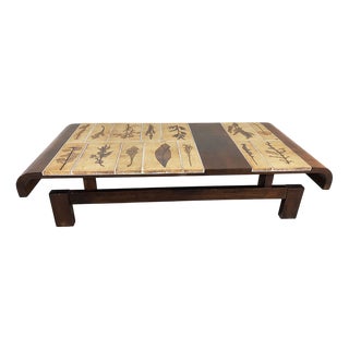 Herbarium Coffee Table by Roger Capron, 1960s For Sale