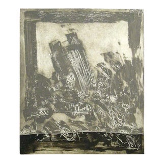 Kjeld Ulrich Untitled Engraving Signed Numbered 8/50 C.1980s For Sale