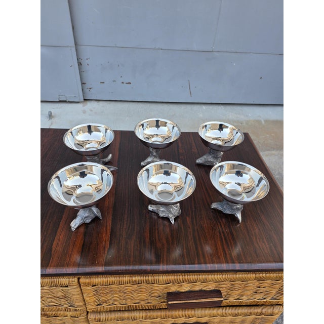 Vintage Ice Cream Cups, 1970, Set of 6 For Sale - Image 13 of 14