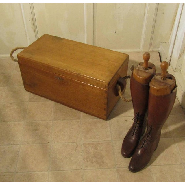 Mid 19th Century Victorian Pine Carpenters Box Chest, 1850s For Sale - Image 5 of 6