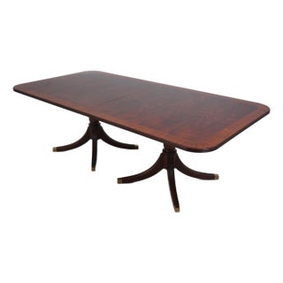 Henkel Harris Model 2296 Flame Mahogany Dining Room Table For Sale