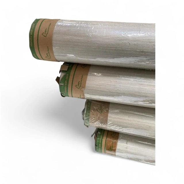 Thibaut 4 Rolls of Thibaut T3669 Off White Windward Sisal Resource 6 Wallpaper For Sale - Image 4 of 13