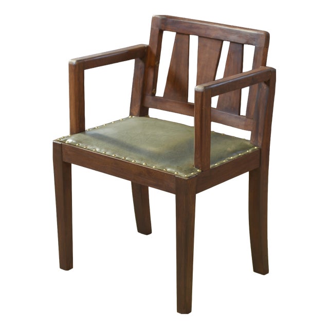 Arts and Crafts Armchair, 1940s For Sale