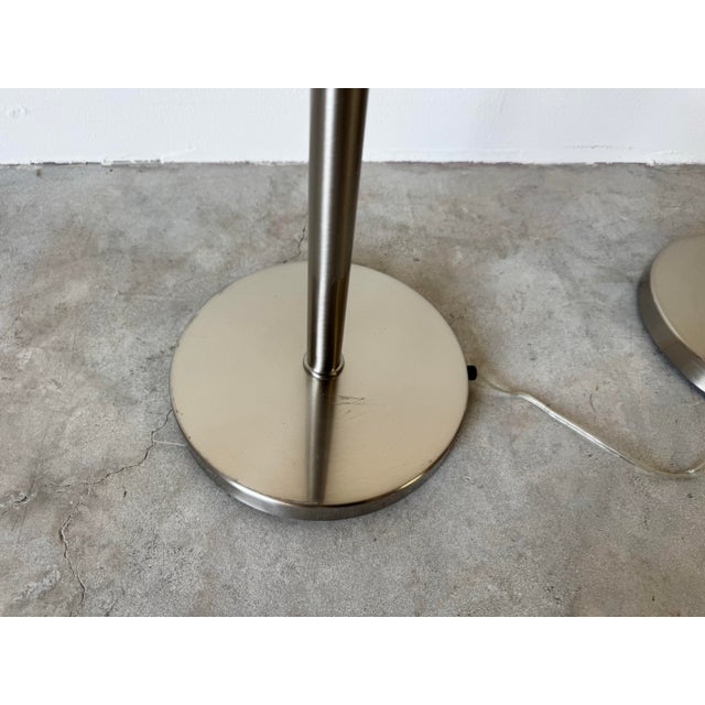 Vintage George Hansen Metalarte - Spain Chrome Floor Lamps – A Pair For Sale - Image 11 of 12