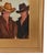 Impressionist Western Cowboys Portrait Painting Including the Antiqued Gold Wood Frame For Sale - Image 4 of 6