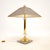 An extremely impressive large vintage Italian brass and steel table lamp. This was recently imported from Italy, it dates...