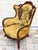 Victorian Rococo Revival Carved Bird Crest Music Room Wingback Armchair For Sale - Image 15 of 18