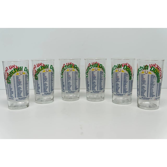 Libbey Glass Co. 1984 Kentucky Derby Official Mint Julep Tumbler Glasses Set of 6 For Sale - Image 4 of 7