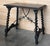 19th Spanish Side Table with Cared Turned Legs and Iron Stretcher For Sale - Image 4 of 18