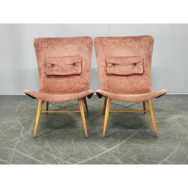 Shell Lounge Chairs by Miroslav Navrátil, Former Czechoslovakia, 1960s, Set of 2 For Sale - Image 14 of 16
