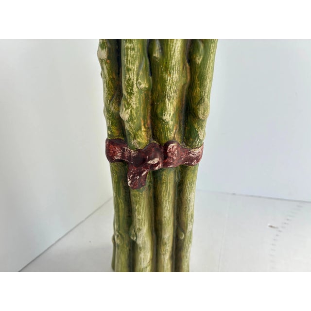 Late 19th Century Vintage Italian Terracotta Vegetable Sculpture Asparagus Trompe l'Oeil Kitchen Decor For Sale - Image 5 of 9