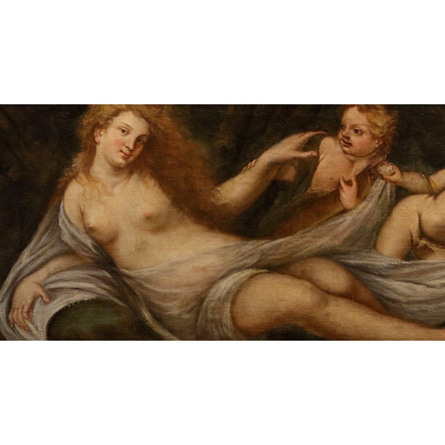 Federico cervelli (milan, 1625 – venice, 1700) venus with three putti oil on canvas 59 x 206 cm. - in an antique frame...