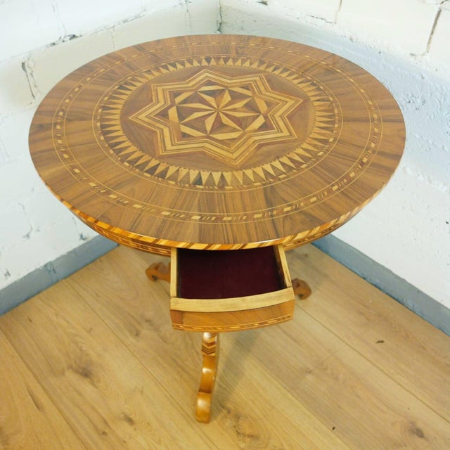 Antique Sorrentine Inlaid Table, 1850s For Sale - Image 6 of 15