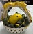 1950s Vintage Italian Majolica Ceramic Lemon Basket With Bow & Woven Handle For Sale - Image 5 of 7