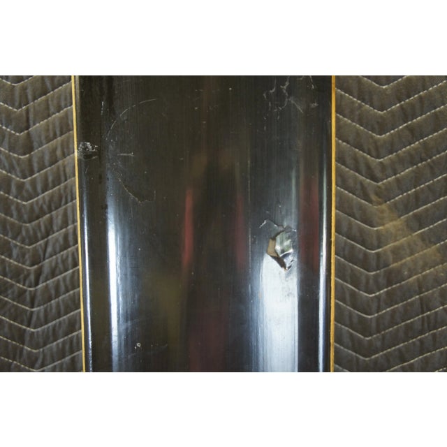 Black Vintage Monumental Black & Gold Painted Wood Floor Wall Artwork Picture Frame For Sale - Image 8 of 13