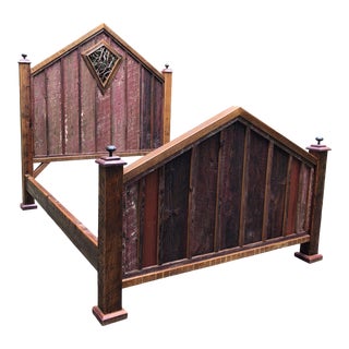 American Country Farmhouse Adirondack Bed For Sale