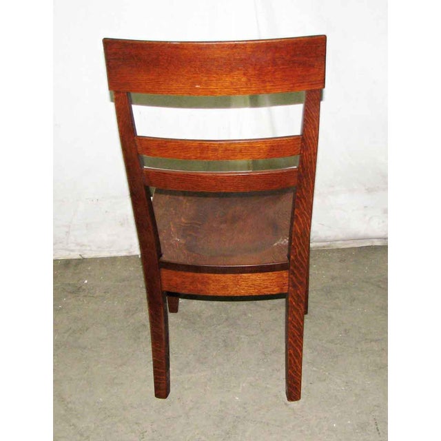 Antique Tiger Oak High Back Chair Chairish