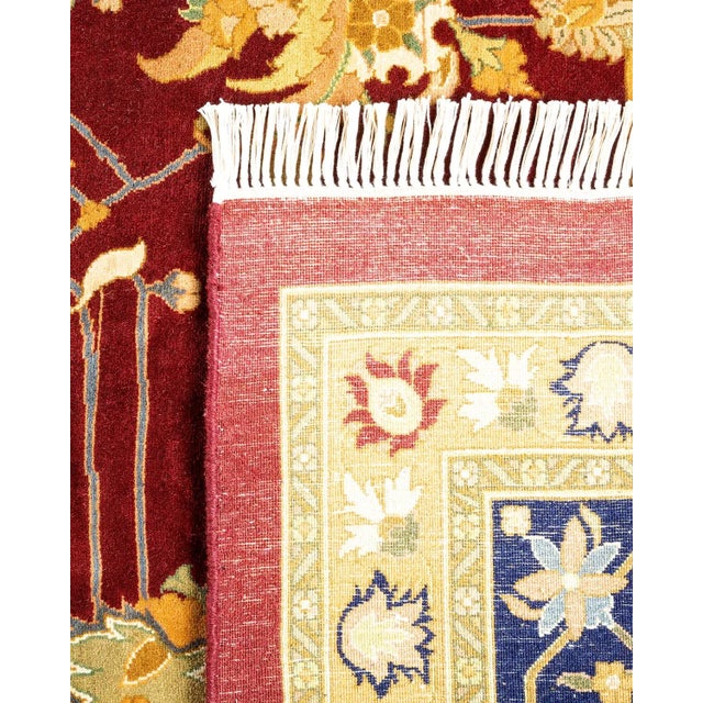 2000 - 2009 Mogul, One-of-a-Kind Hand-Knotted Area Rug in Red, 12' 0" x 18' 2" For Sale - Image 5 of 8