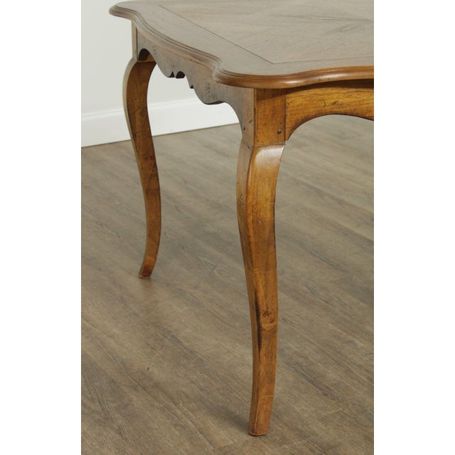 French Country Style Quality Square Walnut Dining Table | Chairish