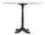 Matthew Izzo Home Avignon Round Lightly Distressed Oak Bistro Table With Cast Iron Base For Sale