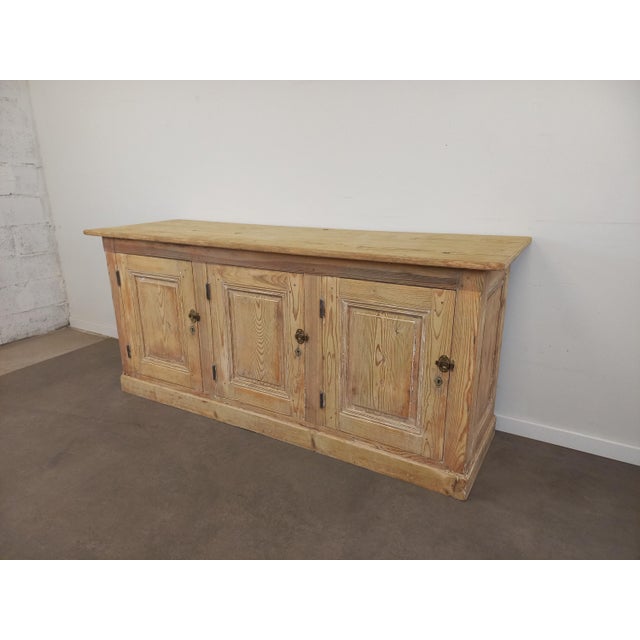 Rustic Three-Door Sideboard in Fir For Sale - Image 18 of 18