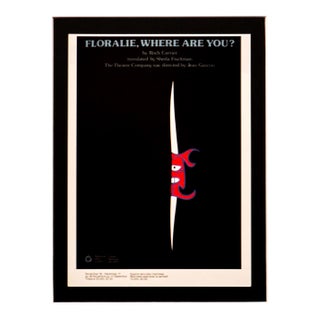 2002 Canadian Exhibition Postcard, "Floralie, Where Are You" From 1970's Canadian Theater Poster, Vittorio Fiorucci For Sale