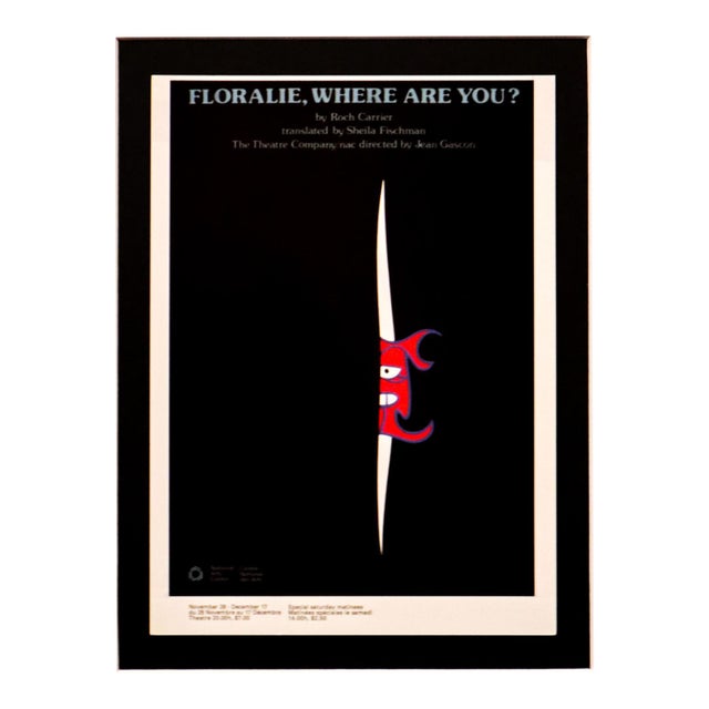 2002 Canadian Exhibition Postcard, "Floralie, Where Are You" From 1970's Canadian Theater Poster, Vittorio Fiorucci For Sale