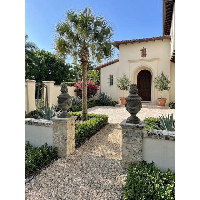 A Pair of Vintage Hand-Carved Italian Granite Garden Finials For Sale - Image 9 of 9